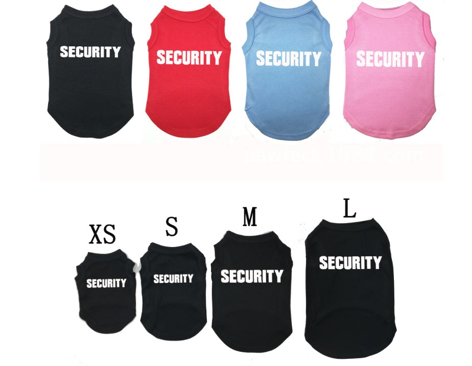 Security Pet clothing