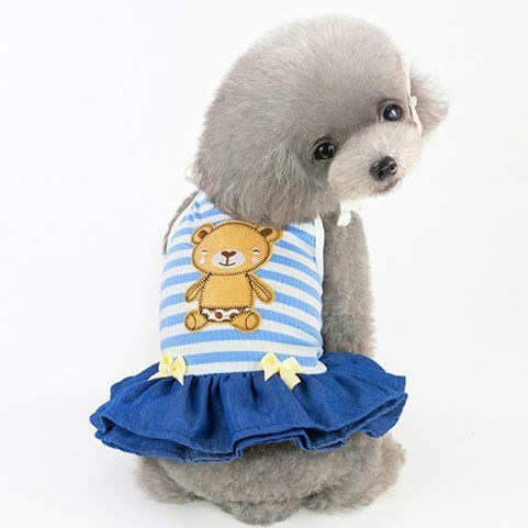 Small dog clothes spring thin pet summer princess dress