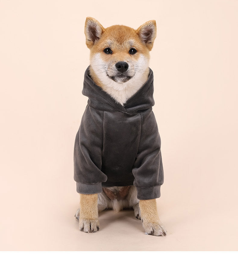 Small And Medium-sized Dog Autumn And Winter Warm And Velvet Clothing