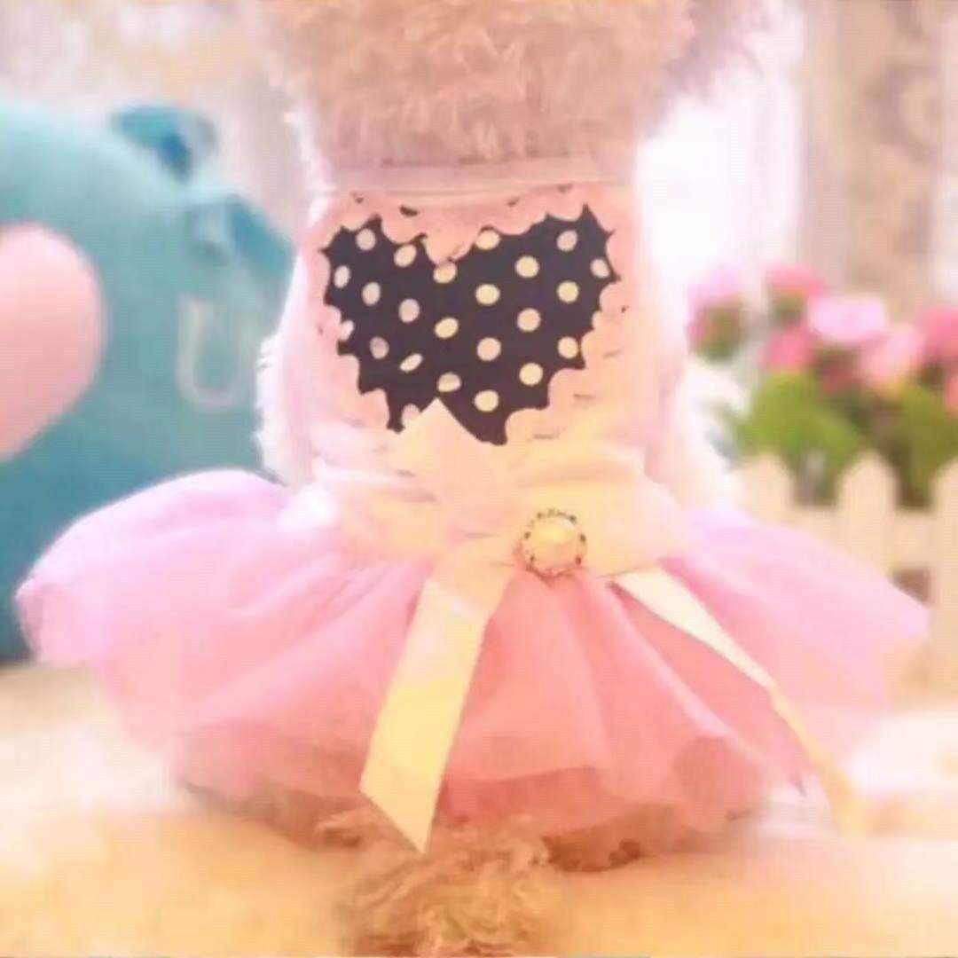 Small dog clothes spring thin pet summer princess dress