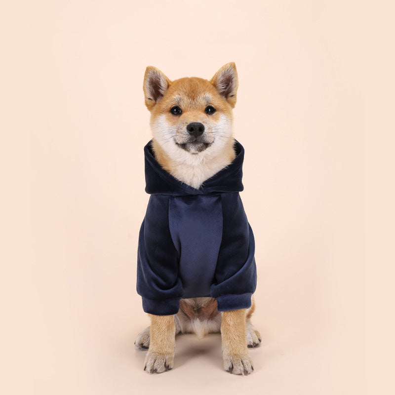 Small And Medium-sized Dog Autumn And Winter Warm And Velvet Clothing