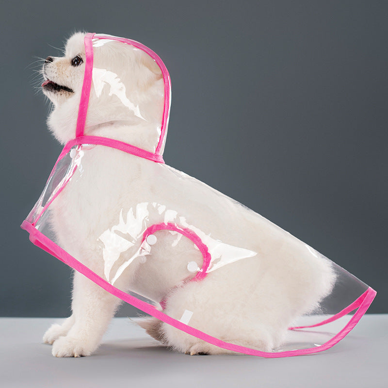 Pet Supplies Dog Transparent Plastic Raincoat