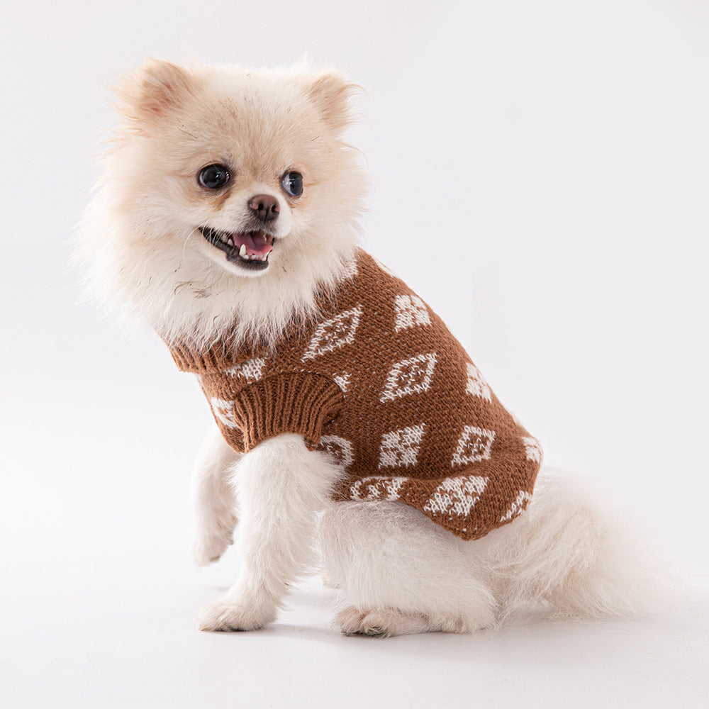 High-neck Dog Sweater Summer Small And Medium-sized Dog Pet Clothing