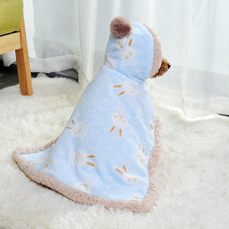 Pet Pajamas Dog Sleeping Bag Plus Velvet To Keep Warm