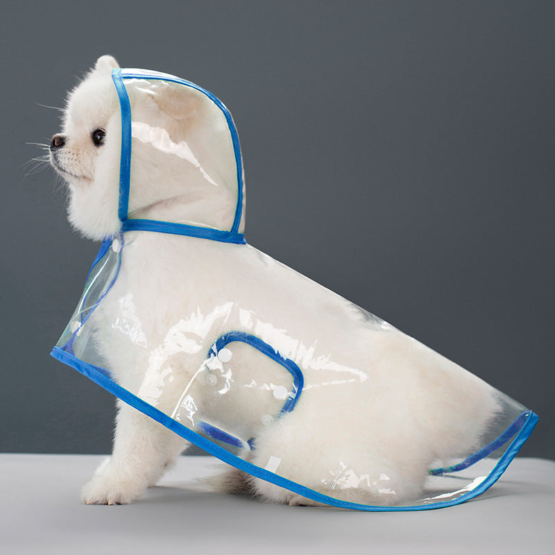 Pet Supplies Dog Transparent Plastic Raincoat