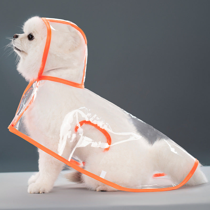 Pet Supplies Dog Transparent Plastic Raincoat