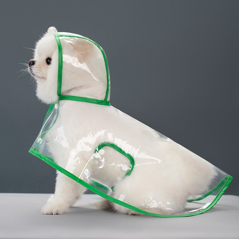 Pet Supplies Dog Transparent Plastic Raincoat