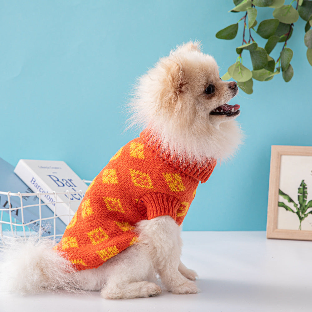 High-neck Dog Sweater Summer Small And Medium-sized Dog Pet Clothing