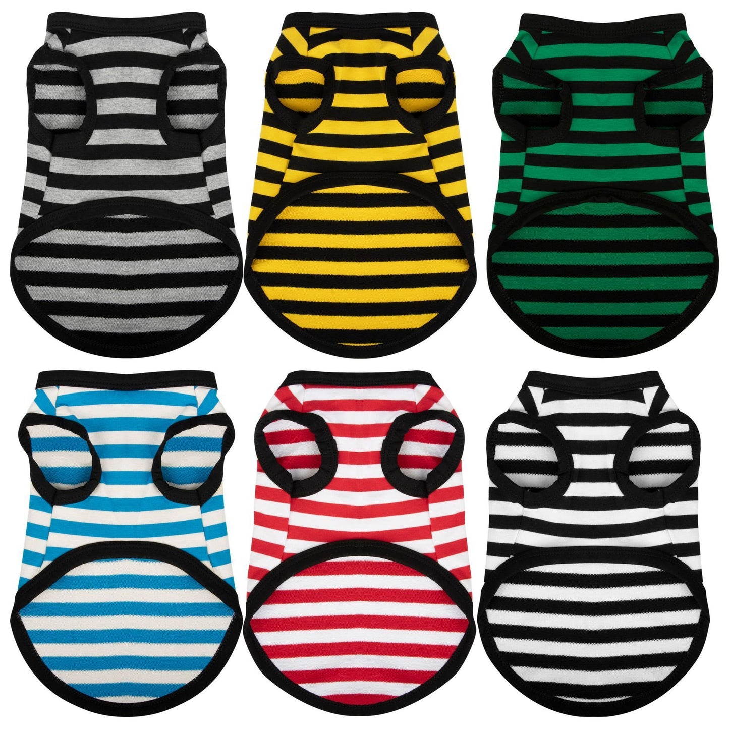 Summer Thin Cotton Striped Vest Dog Clothes