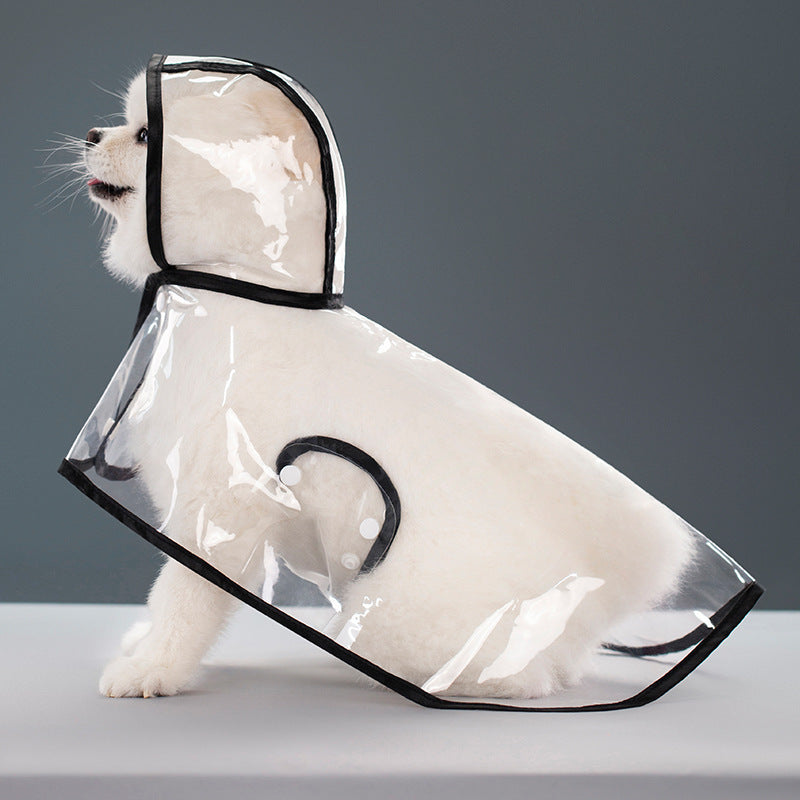 Pet Supplies Dog Transparent Plastic Raincoat