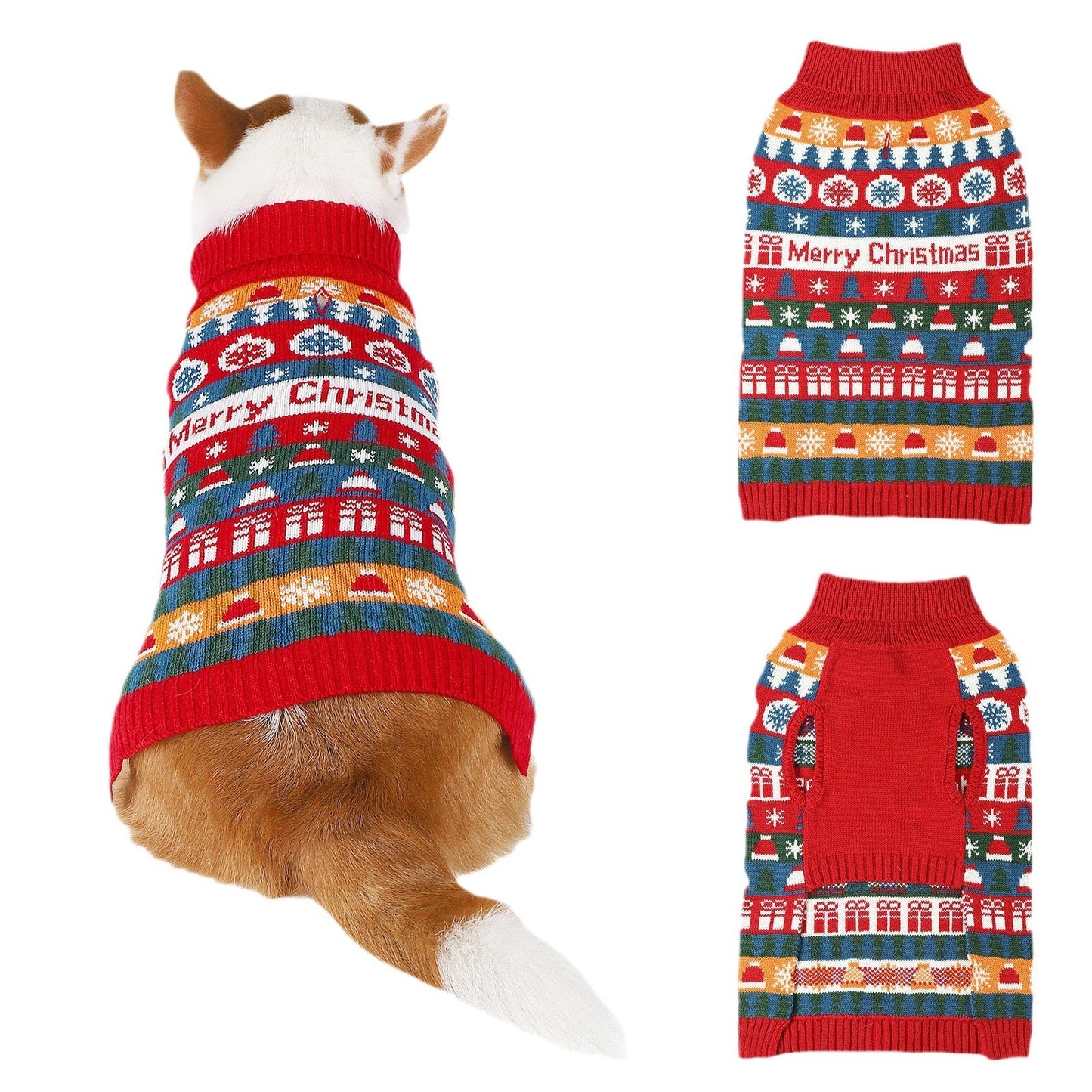 Pet Dog Christmas Turtleneck Sweater