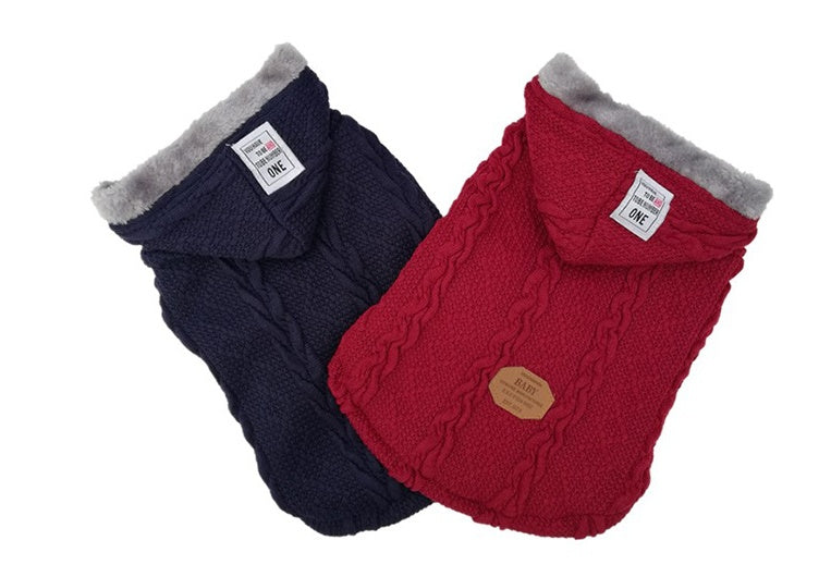 Plush Pet Clothes Soft And Comfortable Thick Warm Dog Clothes